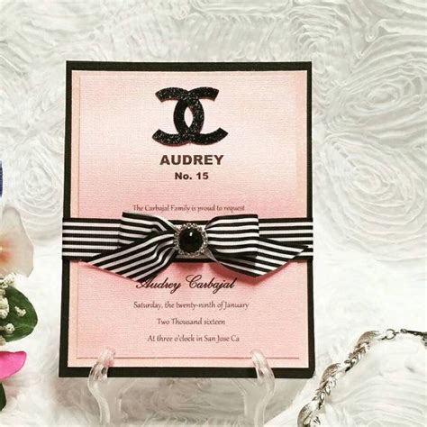 tarjetas de invitacion chanel